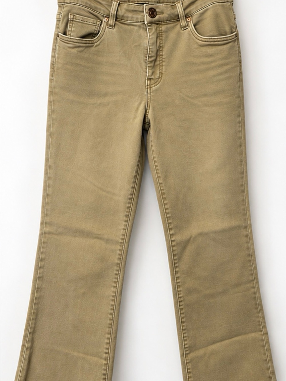 KUT FROM THE KLOTH Women's Tan Straight-Leg Jeans
